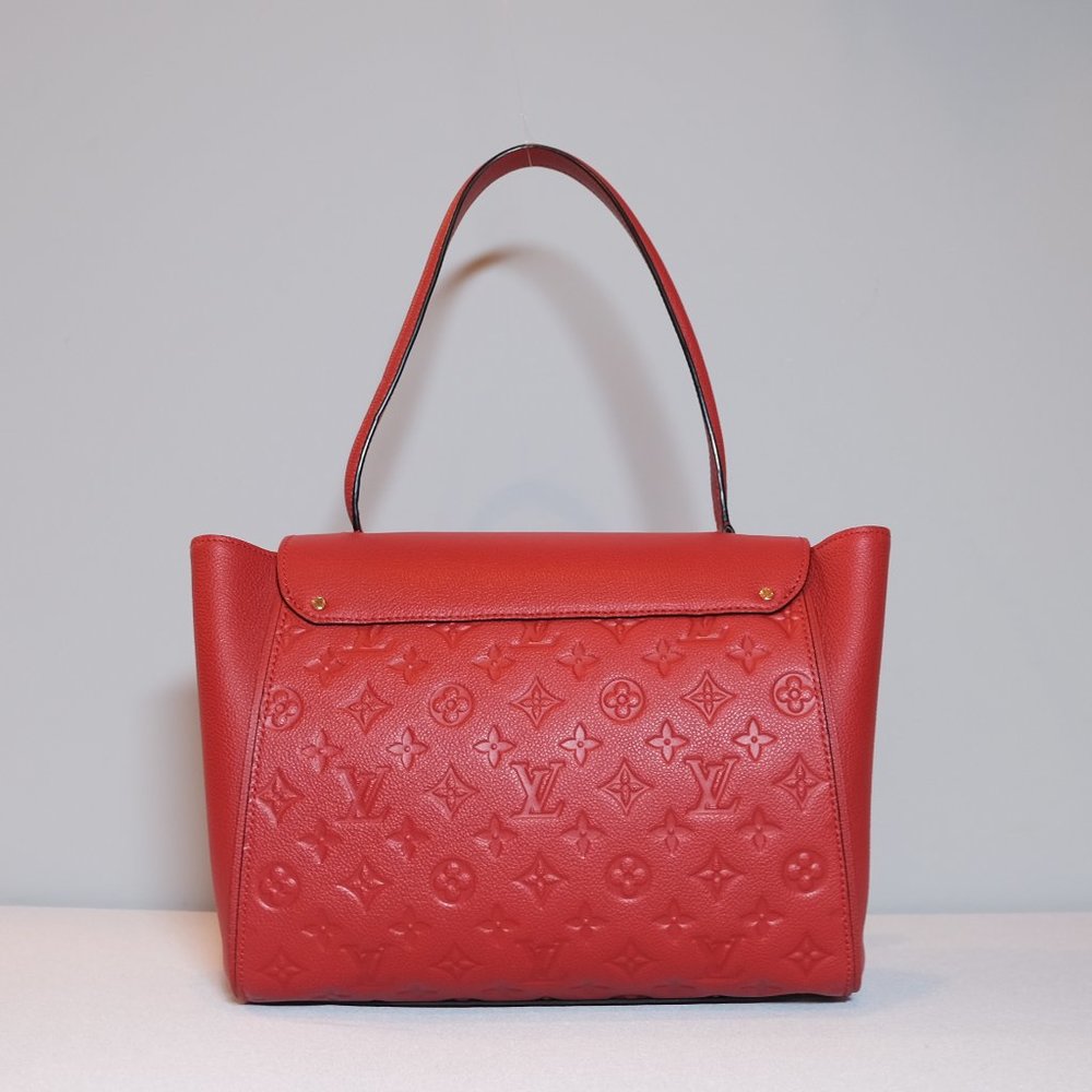 Louis Vuitton Red Monogram Trocadero Empreinte Leather Bag - Picture 5 of 11